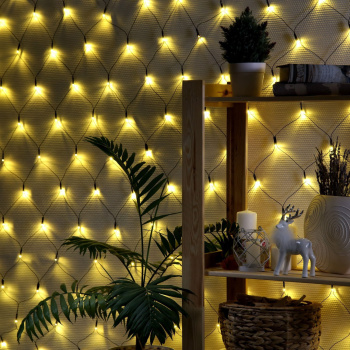 Гирлянда «Сетка» Luazon Lighting, 1.6х1.6 м, 8 режимов, теплый белый, 144 LED, IP20, 220 В Гирлянда «Сетка» Luazon Lighting, 1.6х1.6 м, 8 режимов, теплый белый, 144 LED, IP20, 220 В