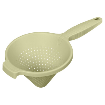 Сито-дуршлаг фильтровальное, с ручкой пластм. д.150мм Зеленый 434256609 ( "Бытпласт") *1/12