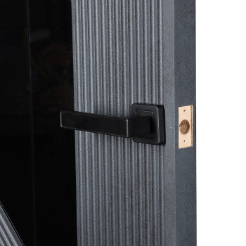 Дверное полотно остекленное ПВХ Нью-Йорк бетон графит 800 мм Аркада