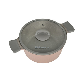 Кастрюля алюмин. антипригарная "Kukmara" "Stella" Cappuccino 5,2л Стекл.кр. кск52а *1/3 Кастрюля алюмин. антипригарная "Kukmara" "Stella" Cappuccino 5,2л Стекл.кр. кск52а *1/3