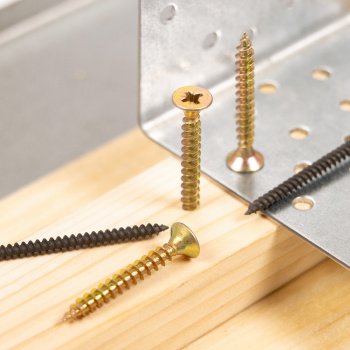 Шурупы желтые BROZEX 4,5*40 (10кг) промтара *10