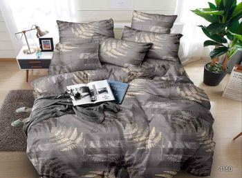 Постельное белье евро бамбук Орхидея 4150, наволочки 70*70см - 2шт *1/4