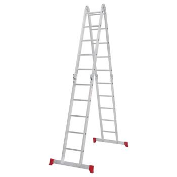 Лестница-стремянка алюм. "трансформер" 4секц.х5ст, общ.дл.5,56м "Новая высота"maxнагр100кг 2320405*1