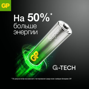 Элемент питания AAA (LR03) GP Super Alkaline 24AA21-2CRSBC2, 2 шт. Элемент питания AAA (LR03) GP Super Alkaline 24AA21-2CRSBC2, 2 шт.