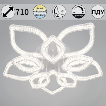 Светильник потолочный светодиодный 69290-0.3-5+5 WH LED 3000-6500К ПДУ+диммер S=34м2 *1