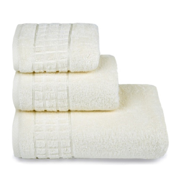 Полотенце махровое 50*90см Megapolis цв.11-0107 кремовый ПЛ-2601-3874 *5/20