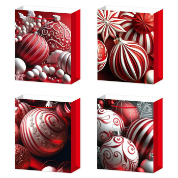 Пакет подарочный "Новогодняя карусель" 41.5*32*12 см, микс