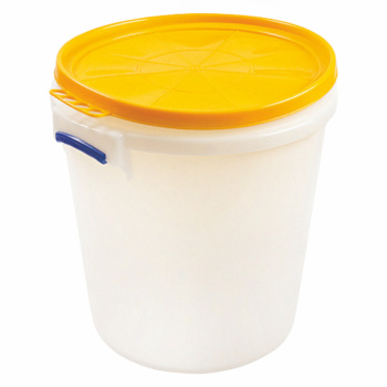 Бак пластм. 32л с плотной крышкой д/Пищевых продуктов Белый ("Радиан" Ижевск) *1/5