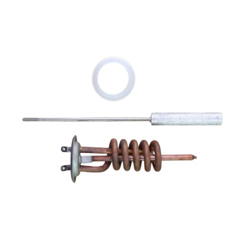 Тэн RF 2кВт, медь, Ø64мм, М6, клеммы под винт, L175мм, 220V+ прокладка + анод (комплект) *1