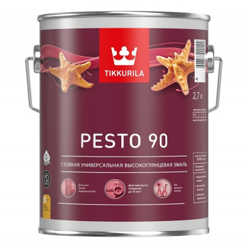 Эмаль алкидная высокоглянцевая 2,7 л Pesto 90 База А *1