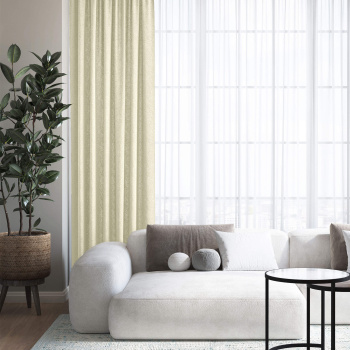 Штора блэкаут рогожка 150*270см крем Волшебная ночь *1/4