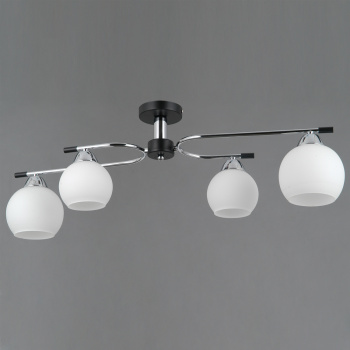 Светильник потолочный IL0638-4CSQ-24 CR BK LIBRA 4*40W E14 S=24м2  *1