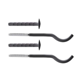 Кронштейн д/радиатора черный плоский с дюбелем 7,2х170мм (КОМПЛЕКТ 2ШТ) *1/50 Кронштейн д/радиатора черный плоский с дюбелем 7,2х170мм (КОМПЛЕКТ 2ШТ) *1/50