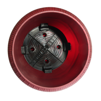 Кашпо пластм. "Lе Jardin"28,8л d верха 450мм h370мм дрен.реш.,прикорн.вент.,Колёс.Бронза Бор107-5К*1