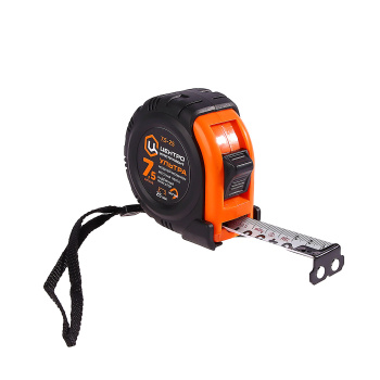 Рулетка 7,5м "УЛЬТРА" каучук с фиксатором магнитная (7,5Мх25мм) ЦИ *1/6