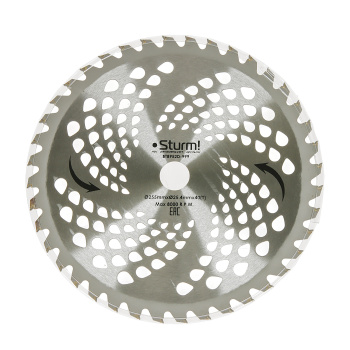 Нож для триммера Sturm!, 255х25.4 мм, 40 зубьев