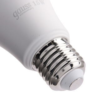 Лампа светодиодная Gauss Elementary, Е27, груша A60, 15 Вт, 1320 Лм, 3000 К, теплый белый