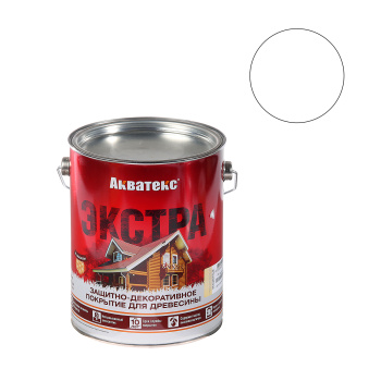 Защитно-декоративное покрытие 2.7 л для древесины АКВАТЕКС ЭКСТРА, алкидное, бесцветный