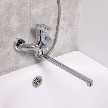 Смеситель универсальный Potato P2211, длинный излив, однорычажный