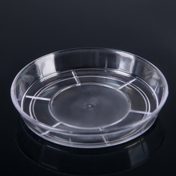 Поддон под кашпо пластм. Прозрачный "зашита" д.18см  703 (Tek.A.Tek) *1/30