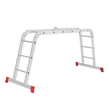 Лестница-стремянка алюм. "трансформер" 4секц. х 3ст., общ.дл.3,48м "Vira Rus" 600403 (СПб) *1