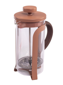Чайник заварочный "френч-пресс" жаропрочное стекло "Color&wood" 350мл Карамель DMF261 "Domenik" *1/6