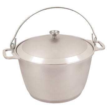 Котел алюм. литой походный с крышкой10,0л с дужкой Kukmara кп100 (Кукмор) *1/3 Котел алюм. литой походный с крышкой10,0л с дужкой Kukmara кп100 (Кукмор) *1/3