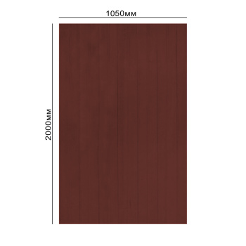 Поликарбонат 0.8 мм профилированный С-8-У стандарт, 1.05х2 м, бронзовый