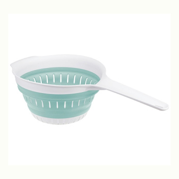 Дуршлаг пластм. СКЛАДНОЙ "Флекс"d190мм с дл.ручкой М1127 ("М-Пластика") *1/18