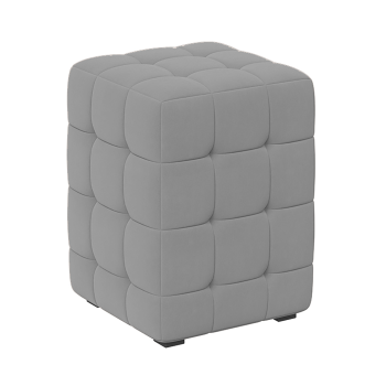 Пуф ТриЯ, 40х30х30 см, квадрат, велюр, серый аристо