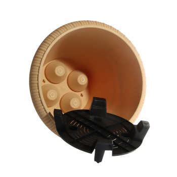 Кашпо пластм. "Lе Jardin"13л d верха 350мм h290мм дрен.реш.,п/корн.вент.,Кол. Зол.мр.105-3К*1/10