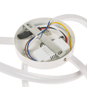 Светильник потолочный светодиодный CL-1076 White  240 мм 52W 3 реж,б/пул S=6м2 VERNER LIGHTING*1/10