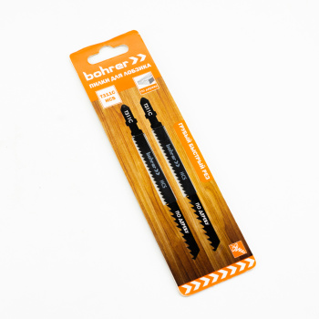 Пилки для лобзика по дереву 125мм шаг2,75мм быстрый рез (2шт) T311C арт.37103113 Bohrer *10/100/600 Пилки для лобзика по дереву 125мм шаг2,75мм быстрый рез (2шт) T311C арт.37103113 Bohrer *10/100/600