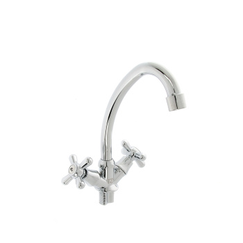 Смеситель для кухни Roegen RP033A, высокий излив, двухвентильный