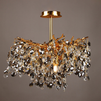 Светильник потолочный хрусталь 5509 Gold 500 мм Е14 S=16м2 золото VERNER LIGHTING *1