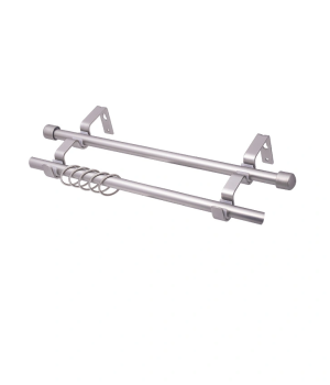 Карниз кованый d16мм 2-рядный гладкий Опти серебро матовое 2,4 Легранд в т/у *1