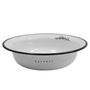 Миска стальн. эмалир. 4,0л d320мм с дек. "Harvest" С-0314/5Бл *1/10