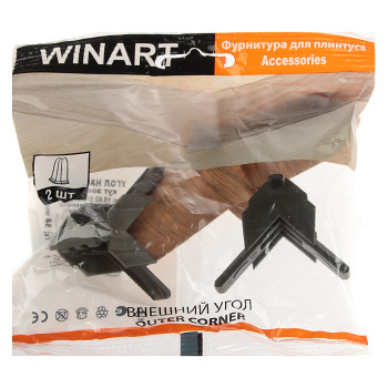 Угол наружный Wimar, 58 мм, 817 дуб обыкновенный, 2 шт.