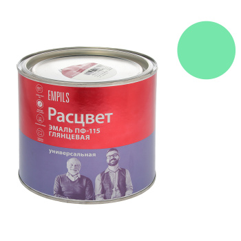Эмаль алкидная 1.9 кг Расцвет ПФ-115, салатовая