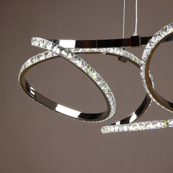 Люстра 8896/150W Chrome 600 мм 3 реж., пульт S=20м2 VERNER LIGHTING *1