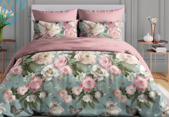 Постельное белье дуэт-М бязь Василиса 21189/1 Аликанте, наволочки 70*70 - 2шт *1/4