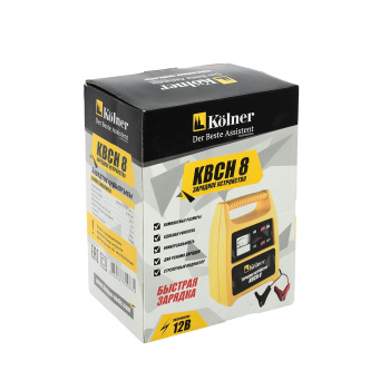 Устройство зарядное для автомобильного аккумулятора  6В/12В 8А KBCH 8 Kolner *1/10 Устройство зарядное для автомобильного аккумулятора  6В/12В 8А KBCH 8 Kolner *1/10