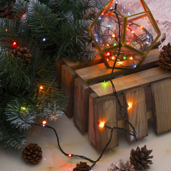 Гирлянда «Нить» Luazon Lighting, 3.5 м, 8 режимов, мульти, 50 LED, IP20, 220 В Гирлянда «Нить» Luazon Lighting, 3.5 м, 8 режимов, мульти, 50 LED, IP20, 220 В