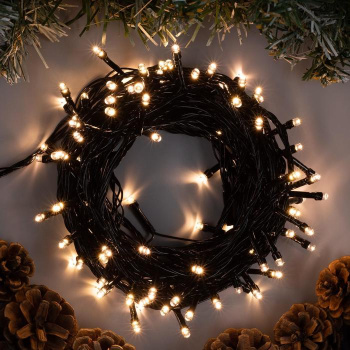 Гирлянда «Нить» Luazon Lighting, 10 м, 8 режимов, теплый белый, 100 LED, IP20, 220 В Гирлянда «Нить» Luazon Lighting, 10 м, 8 режимов, теплый белый, 100 LED, IP20, 220 В