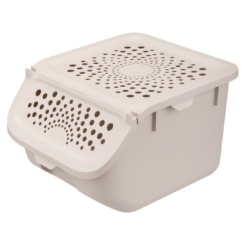 Контейнер д/овощей пластм. 7,8л 275Х240Х175мм Св.-Бежевый арт.434293034  ("Бытпласт")  *1/6