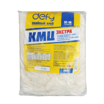 Клей для обоев бумажных 300г Defy КМЦ-ЭКСТРА (Ижевск) *15 Клей для обоев бумажных 300г Defy КМЦ-ЭКСТРА (Ижевск) *15