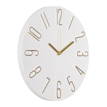 Часы настенные, интерьерные, бесшумные, d-30 см, белые 9902061