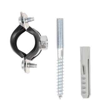 Хомут металлорезиновый с дюбелем и шурупом Ø 38-43 мм 1-1/4" СТМ CHSR0114 *1/90