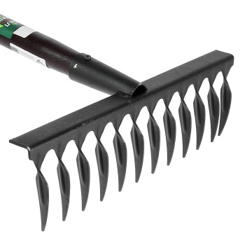 Грабли витые 12-зуб сталь,а/кор покр, с чер дер/полир,"МОЛОДОСТЬ МОЯ" (арт.1004-12-Ч) ЦИ *1/10