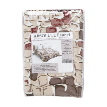 Плед 150*200см фланель Камешки серый TF FN F13GY b 1520 Absolute *1